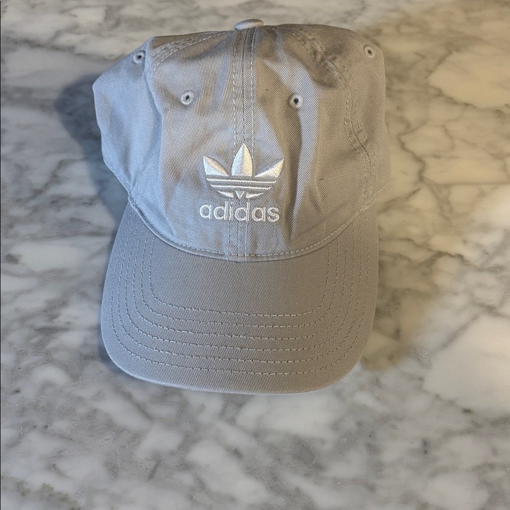 Adidas Light Gray Trefoil Cap